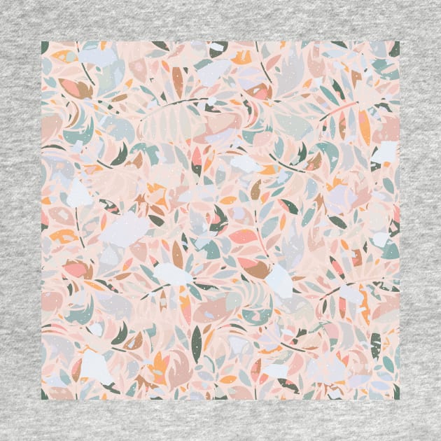 Vintage Abstract Plants / Pastel Leaves by matise